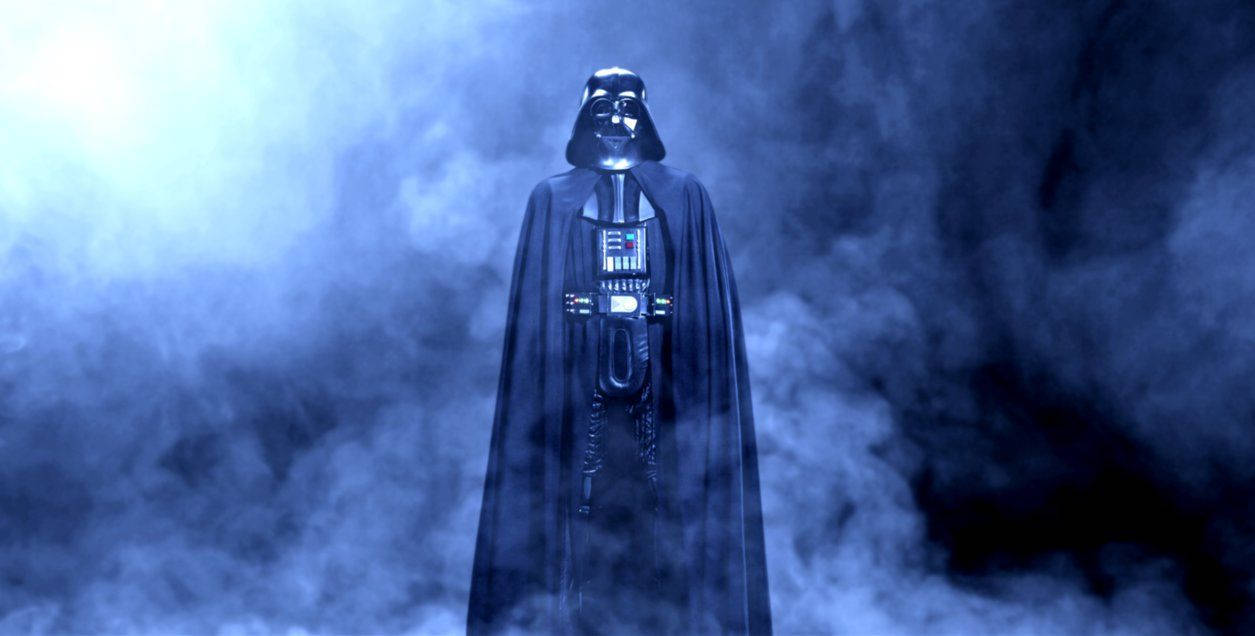 The Dark Lord of the Sith emerges from the shadows Wallpaper
