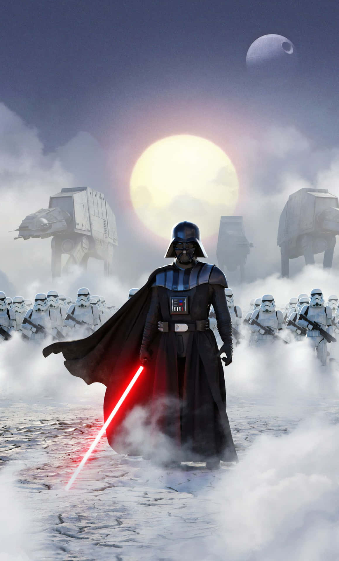 Show your dark side with the Darth Vader Iphone Wallpaper