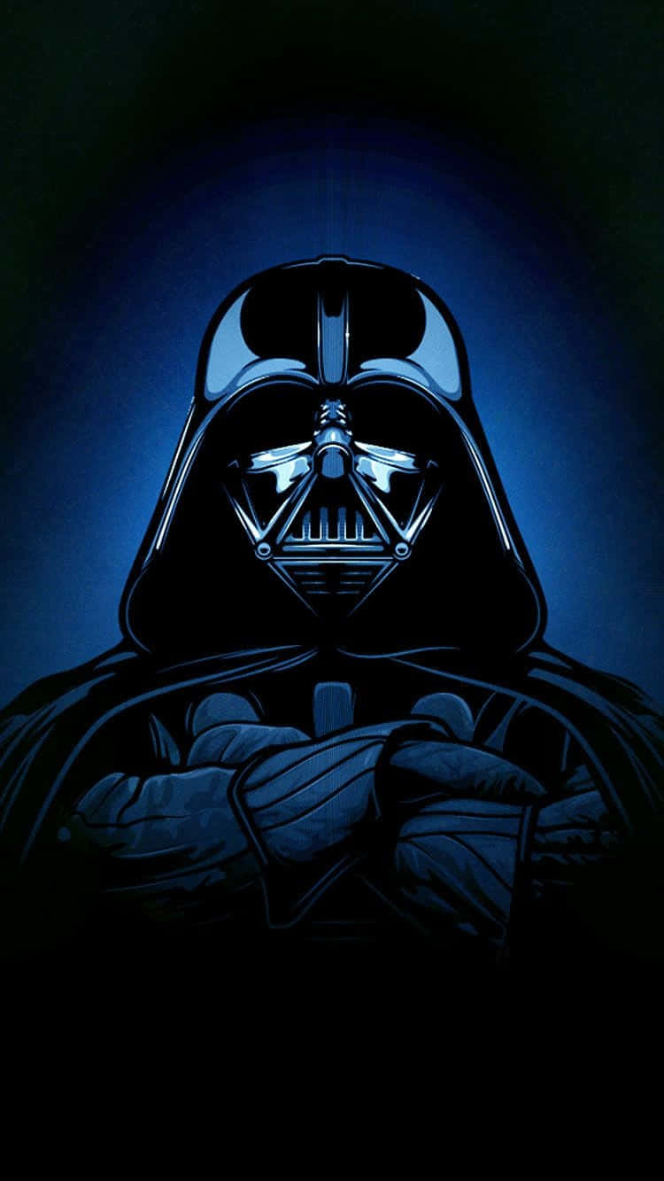¡demuestratu Fuerza Con Este Único Iphone De Darth Vader! Fondo de pantalla