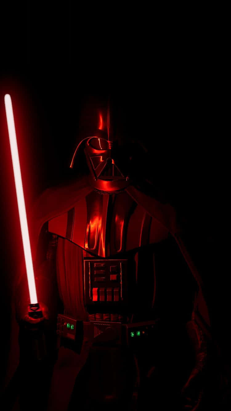 Sumérgeteen El Lado Oscuro Con Un Elegante Darth Vader Para Iphone. Fondo de pantalla