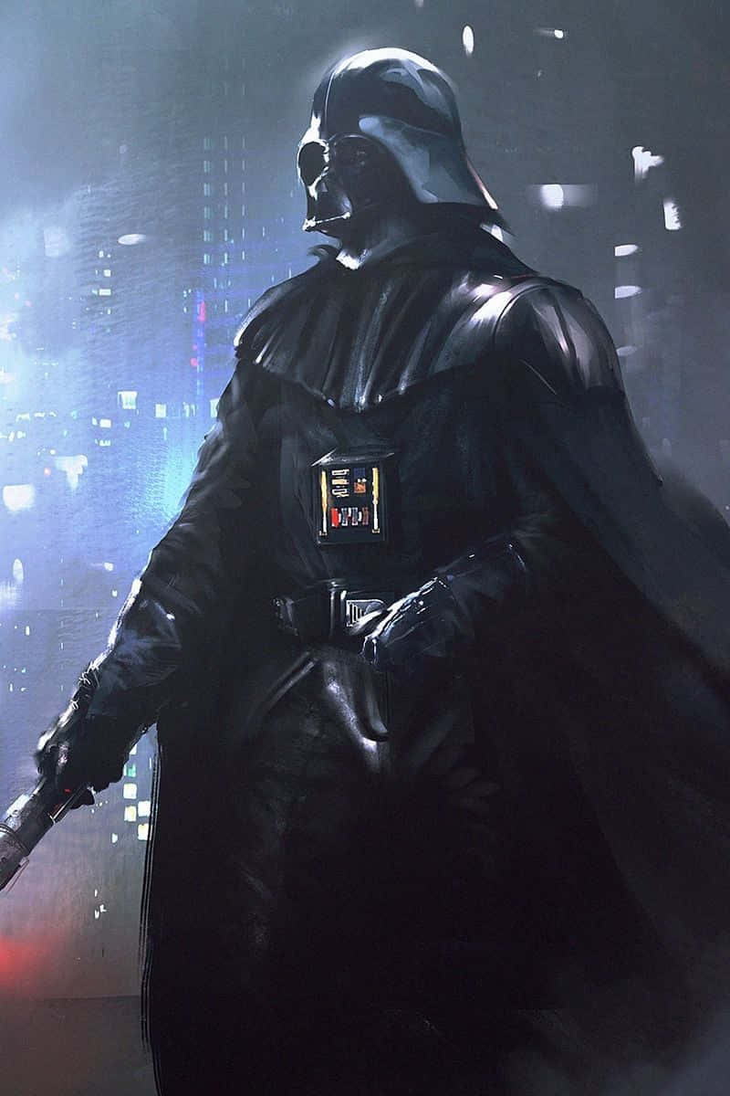 Unleash Your Dark Side with the Limited Edition Darth Vader Phone Wallpaper