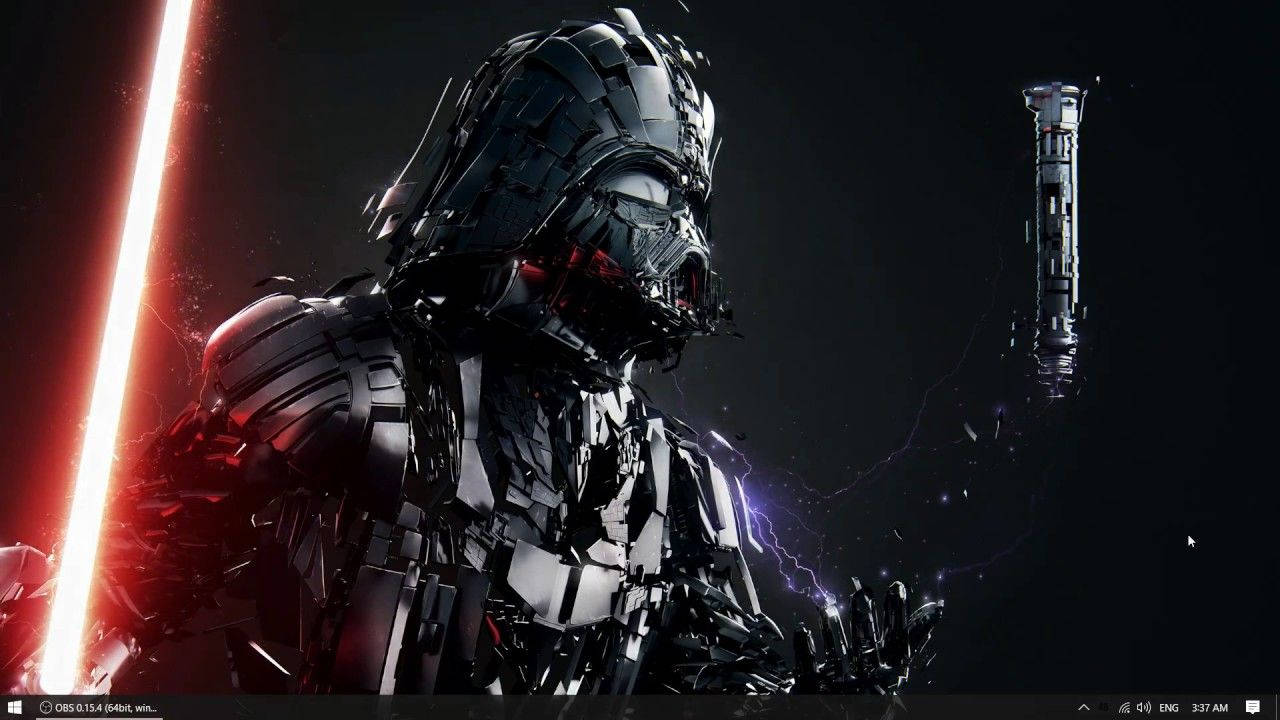 Darth Vader strikes fear and awe with his powerful mecha-robot in the Star Wars universe. Wallpaper