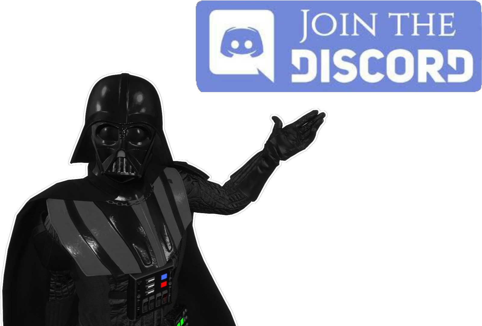 Darth Vader Promoting Discord PNG
