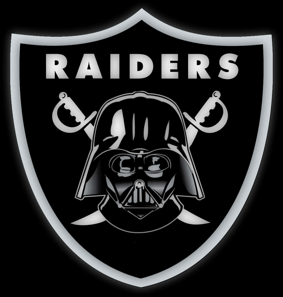 Darth Vader Raiders Logo Mashup PNG