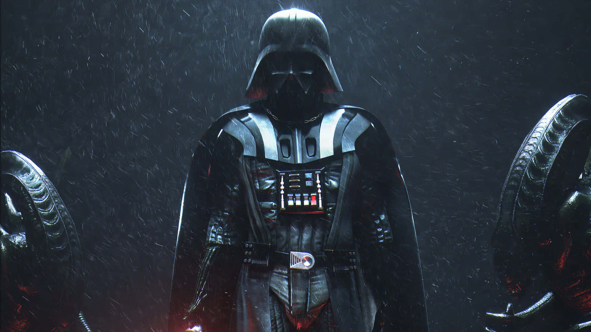 Darth Vader Rainy Portrait4 K Wallpaper