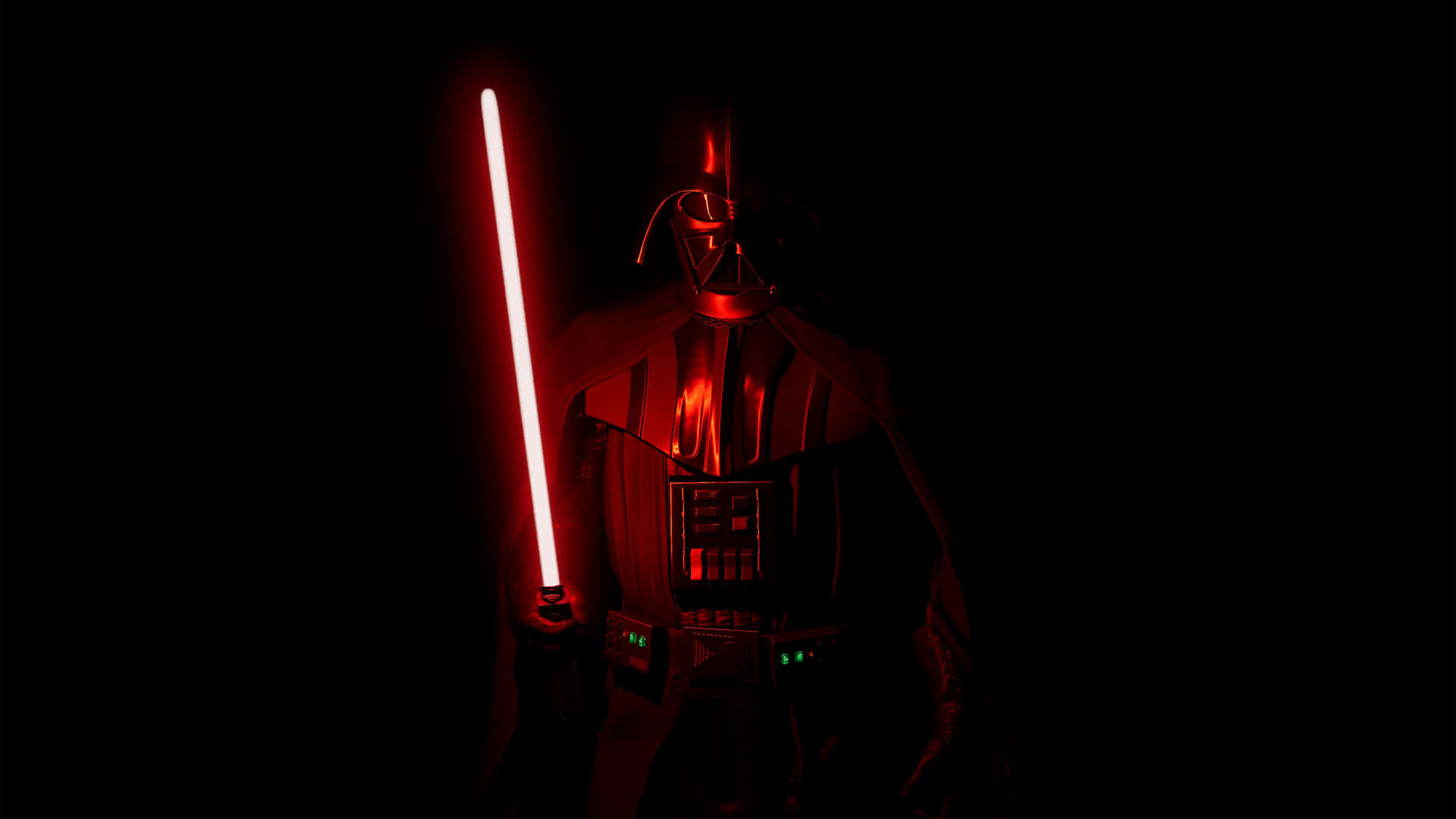 Darth Vader Red Lightsaber Glow4 K Wallpaper