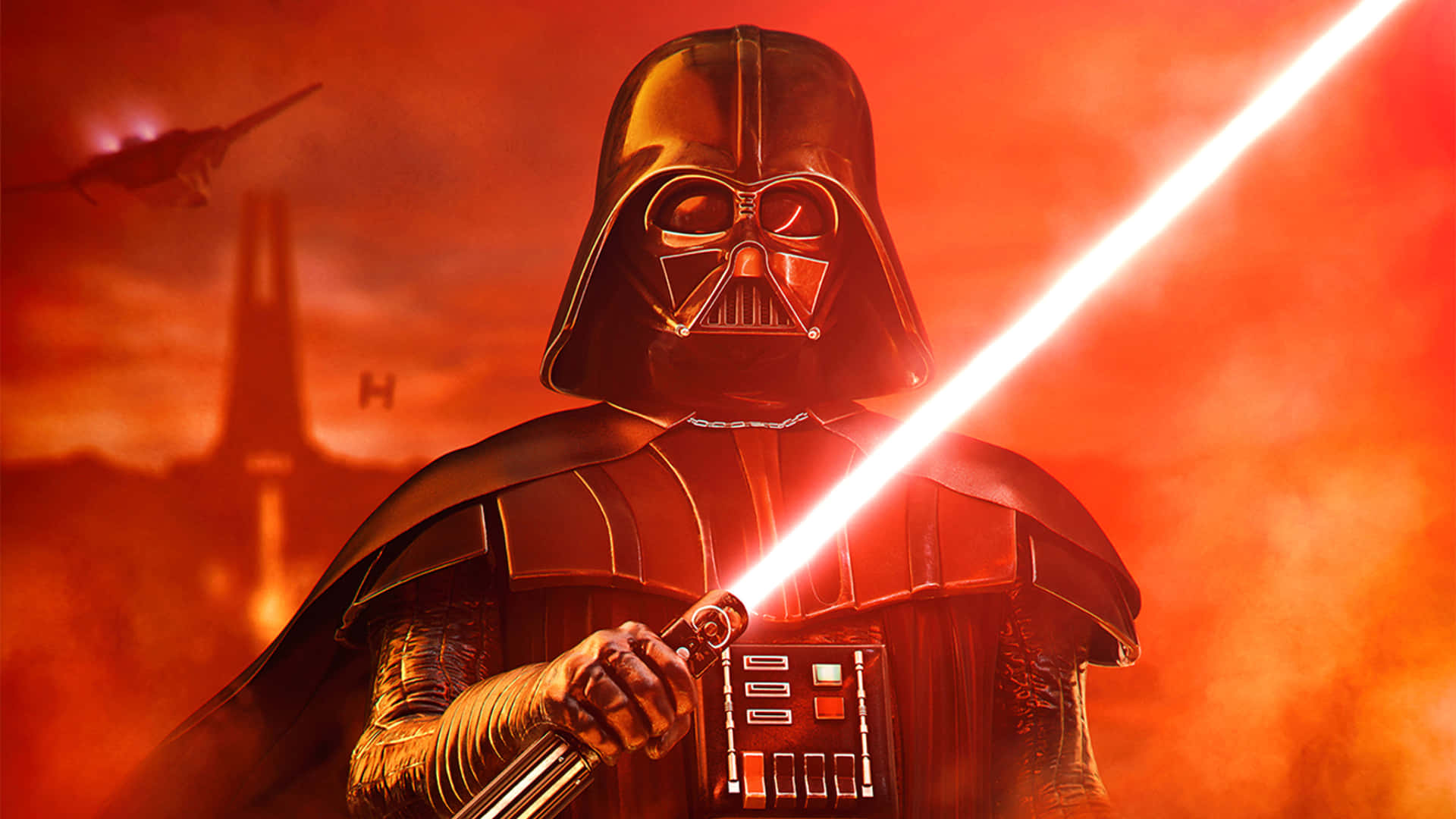 Darth Vader Red Lightsaber4 K Wallpaper