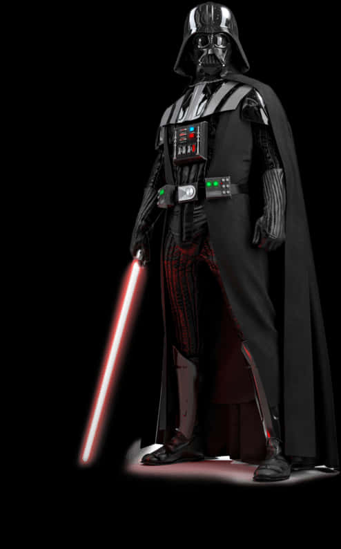 Darth Vader With Lightsaber.jpg PNG