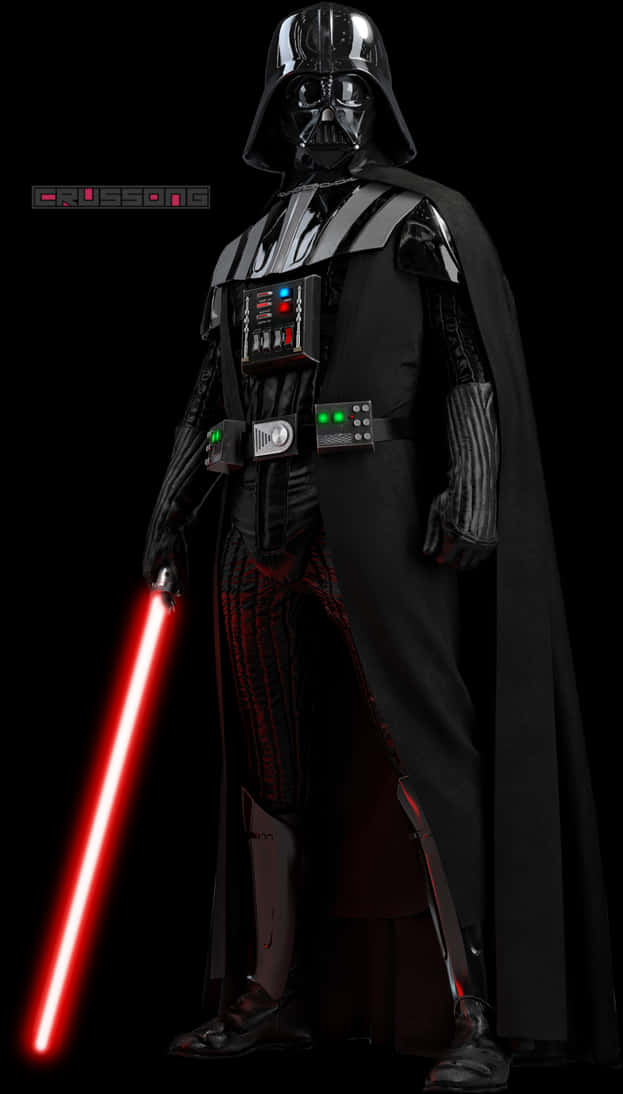 Darth Vader With Lightsaber PNG