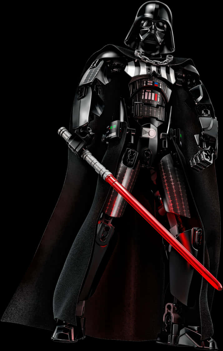 Darth Vader With Lightsaber PNG