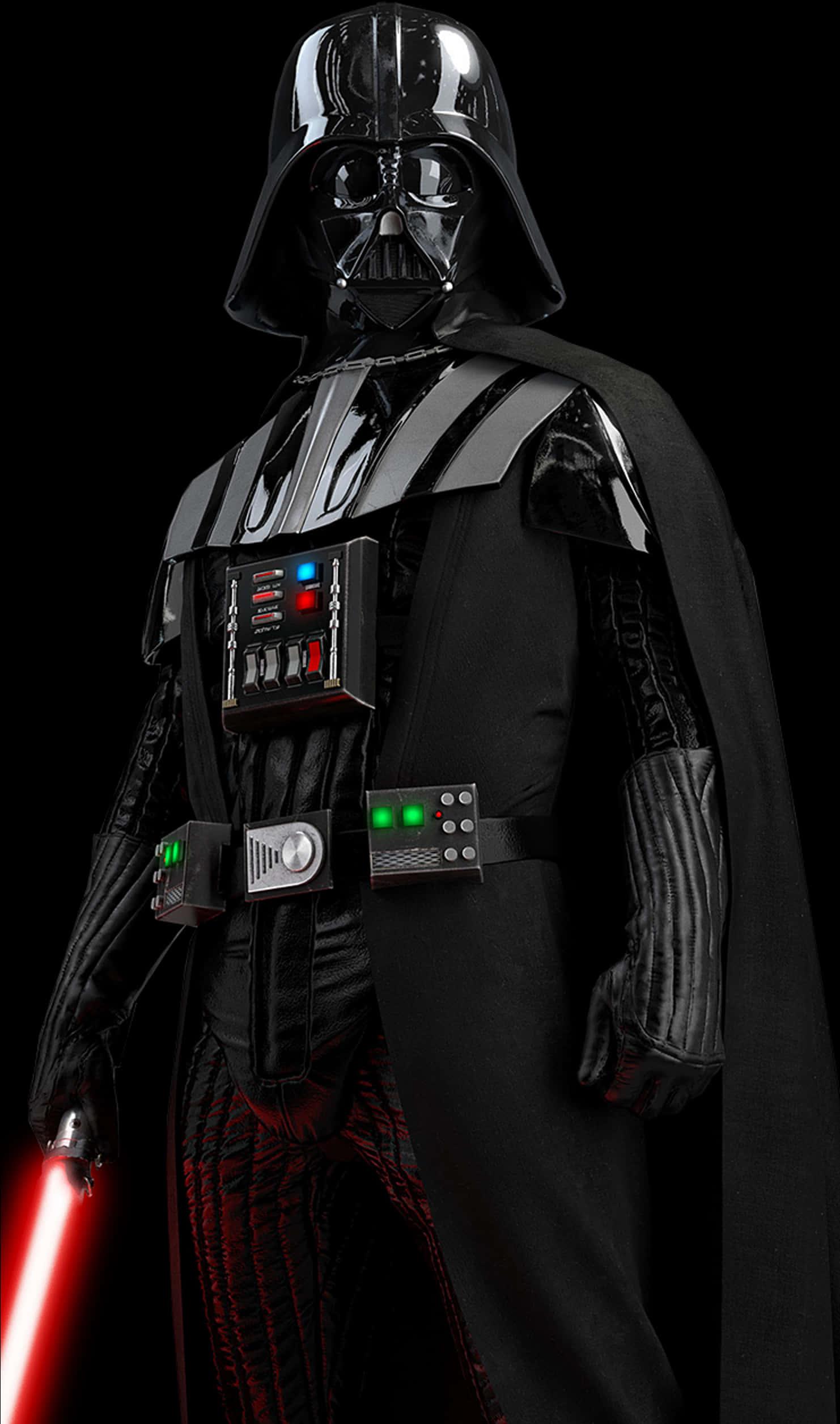 Darth Vader With Lightsaber PNG