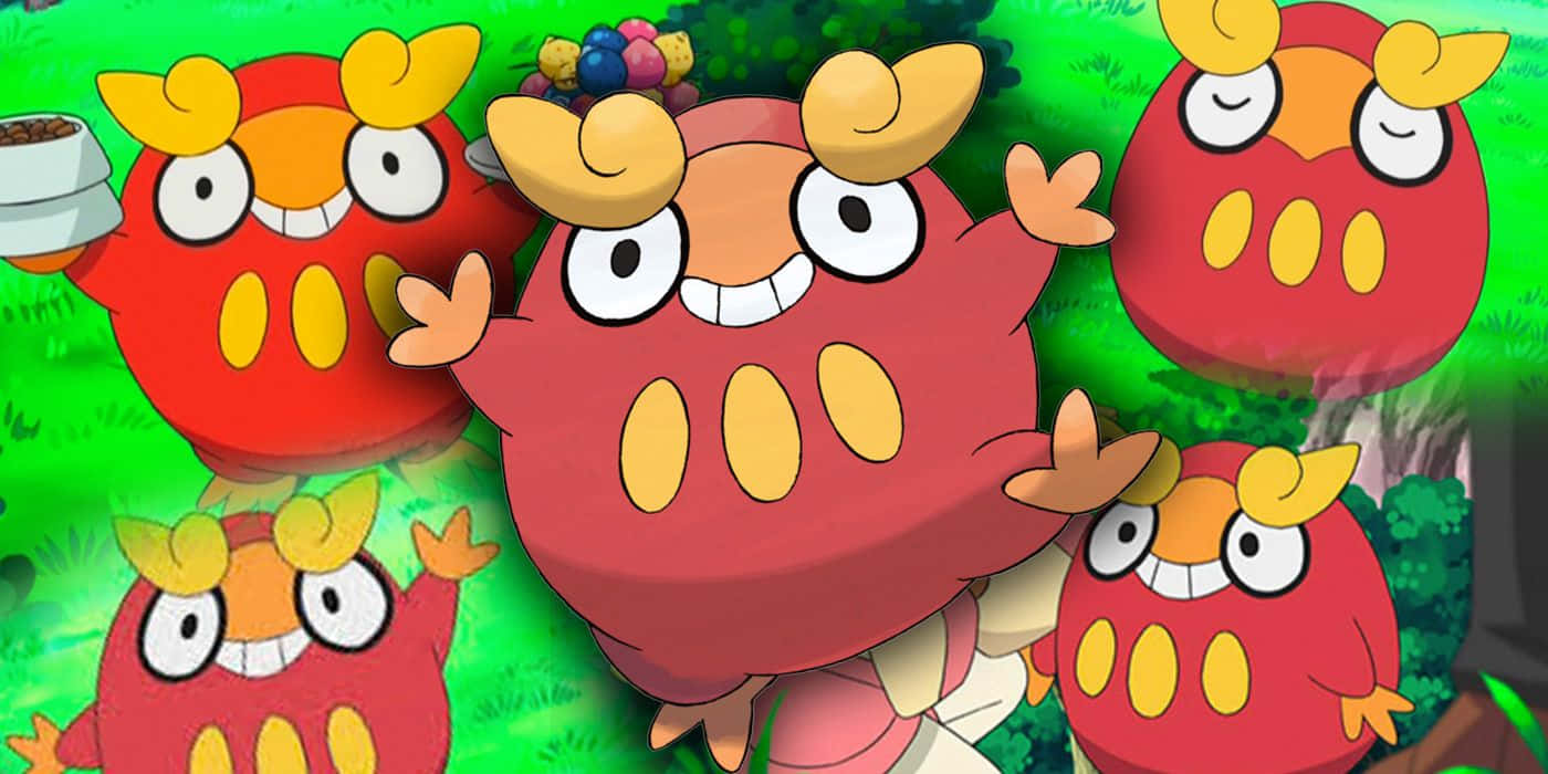 Darumaka Pokemon Group Fun Wallpaper