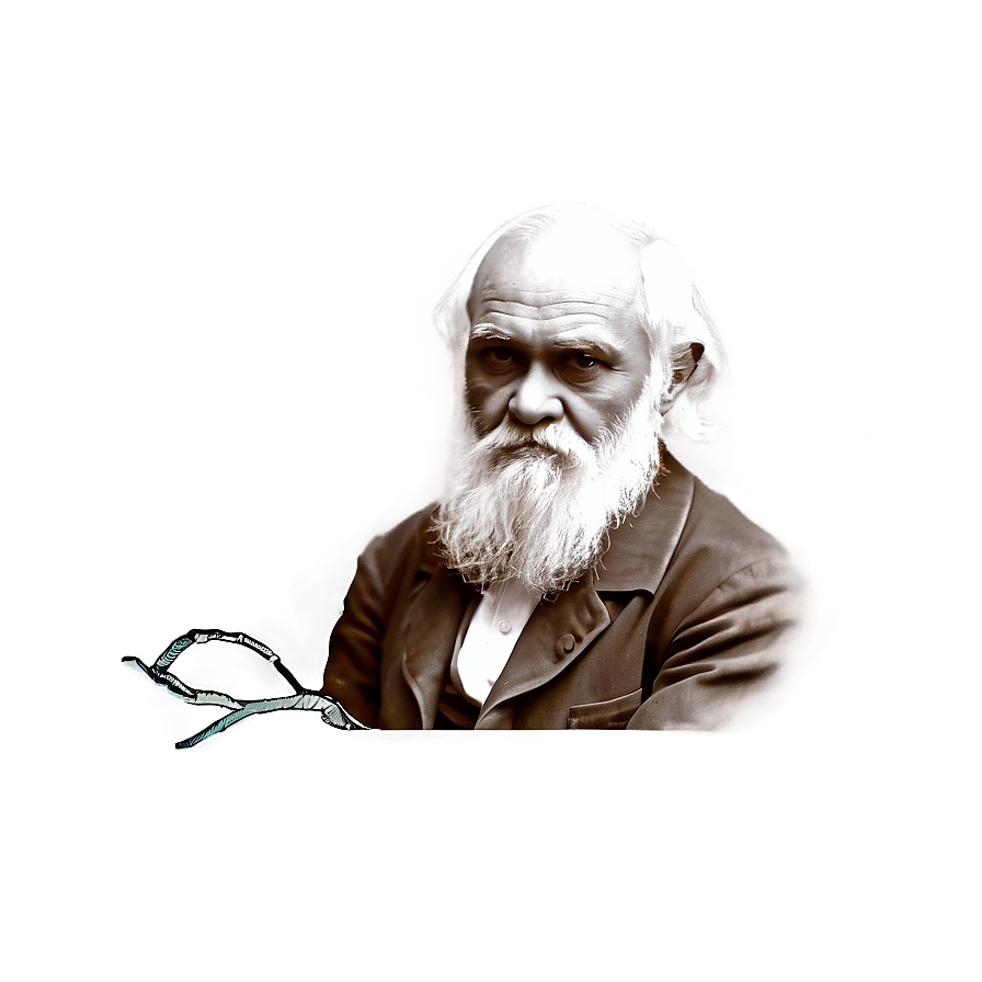 Darwin Naturalist Portrait Png 42 PNG