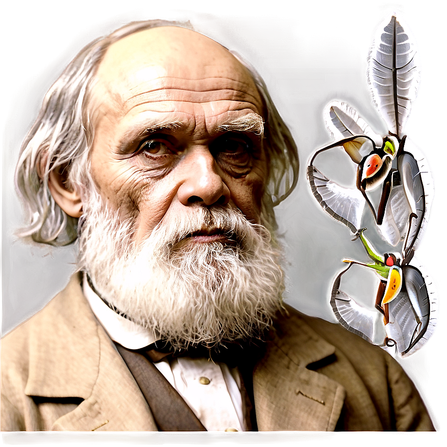 Darwin Naturalist Portrait Png Gmc80 PNG