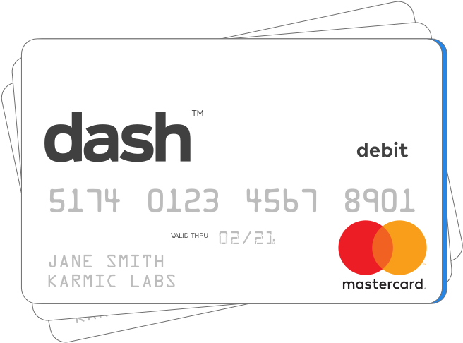 Dash Debit Card Mockup PNG