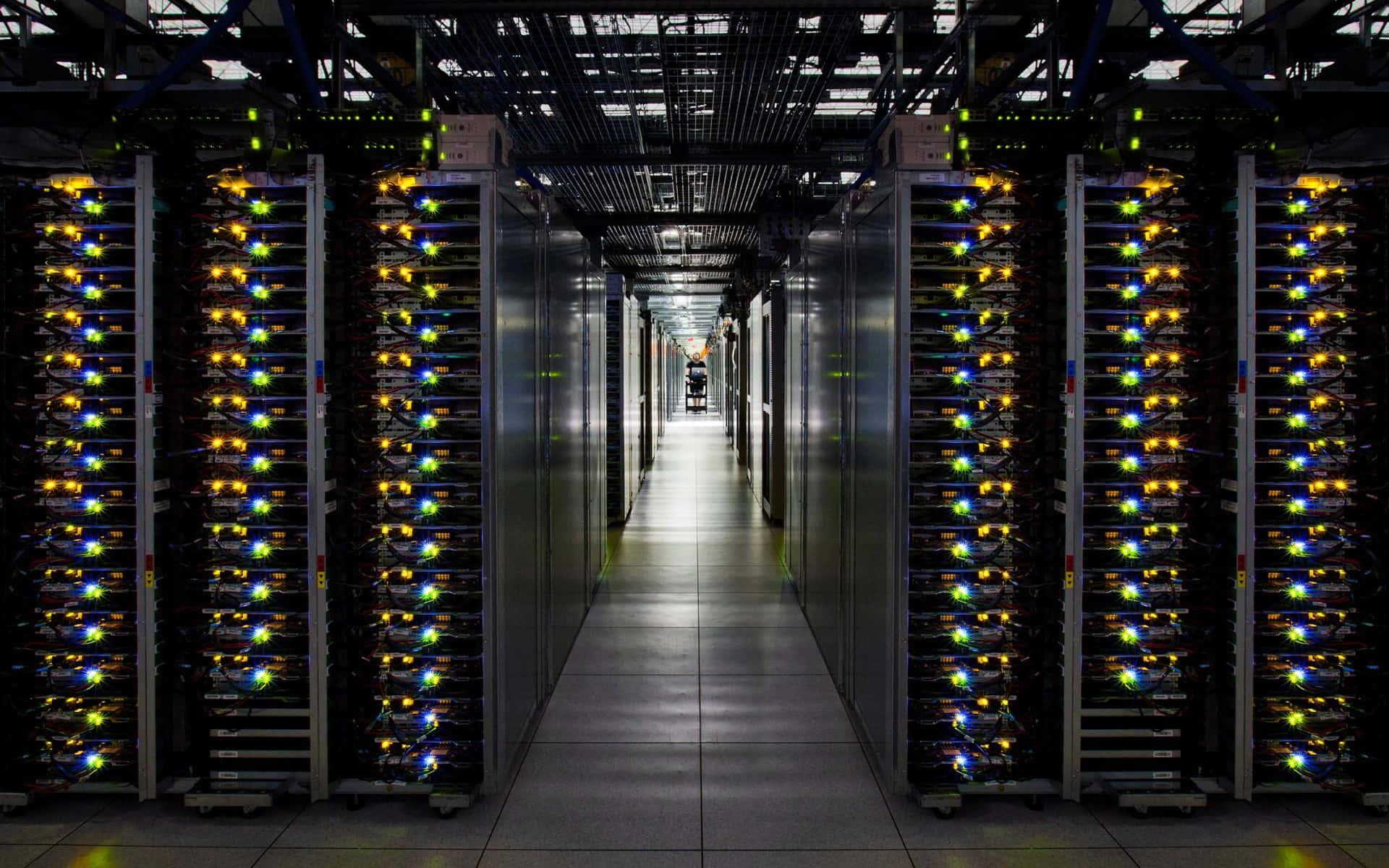 Data Center Server Racks Wallpaper