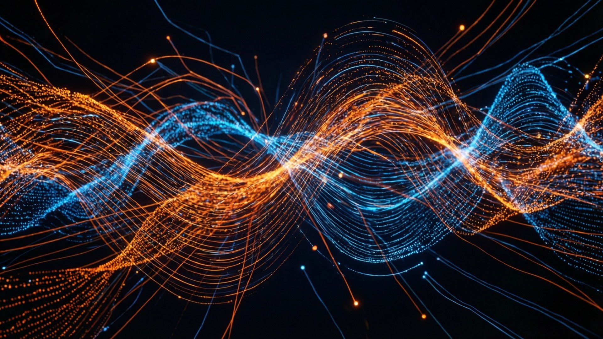 Data Flow Particles Fonds d'écran