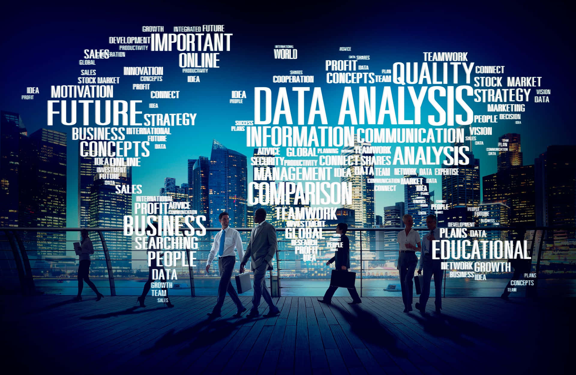 Effective data management is key for business success. Wallpaper