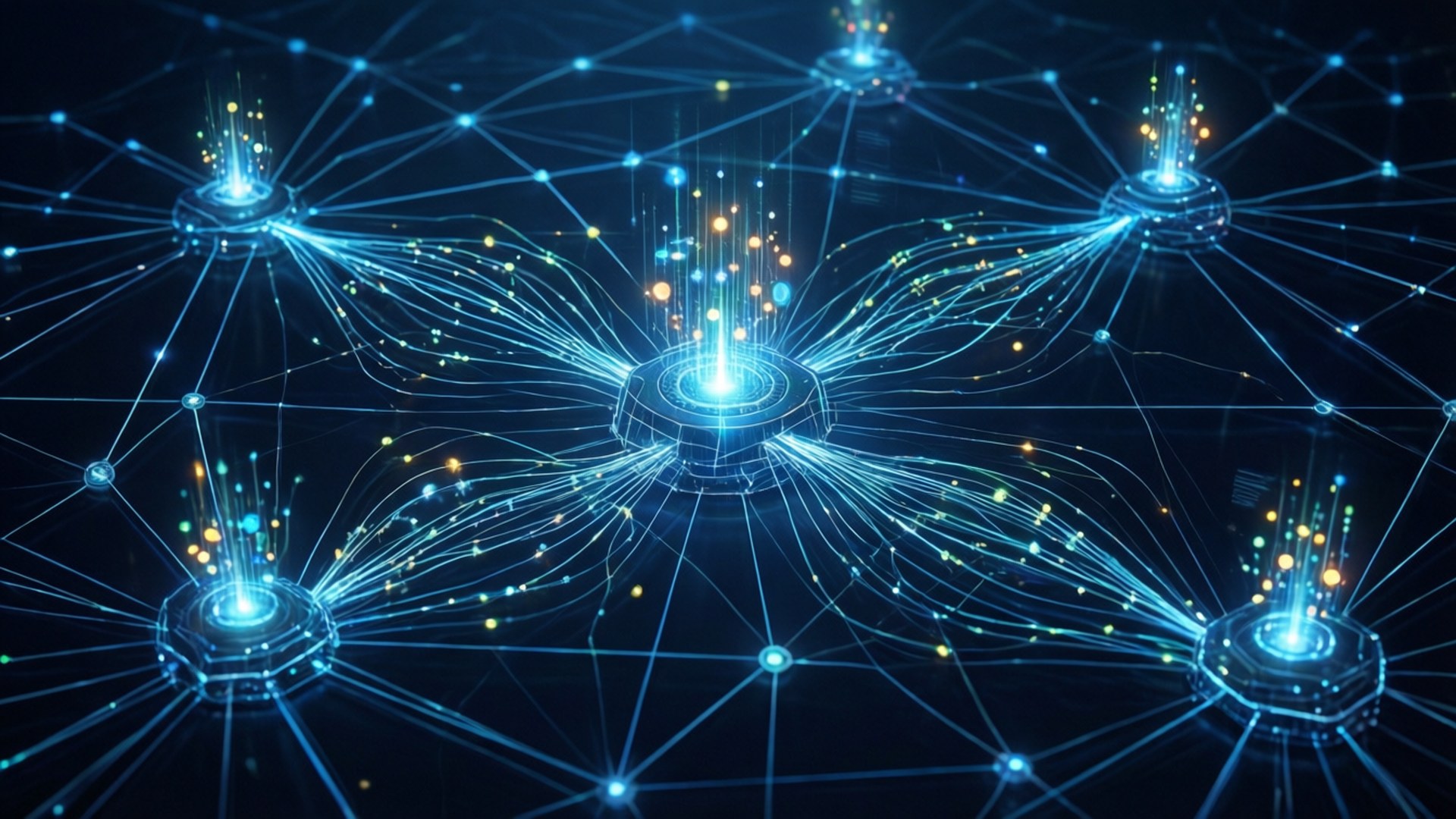 Data Network Nodes Wallpaper