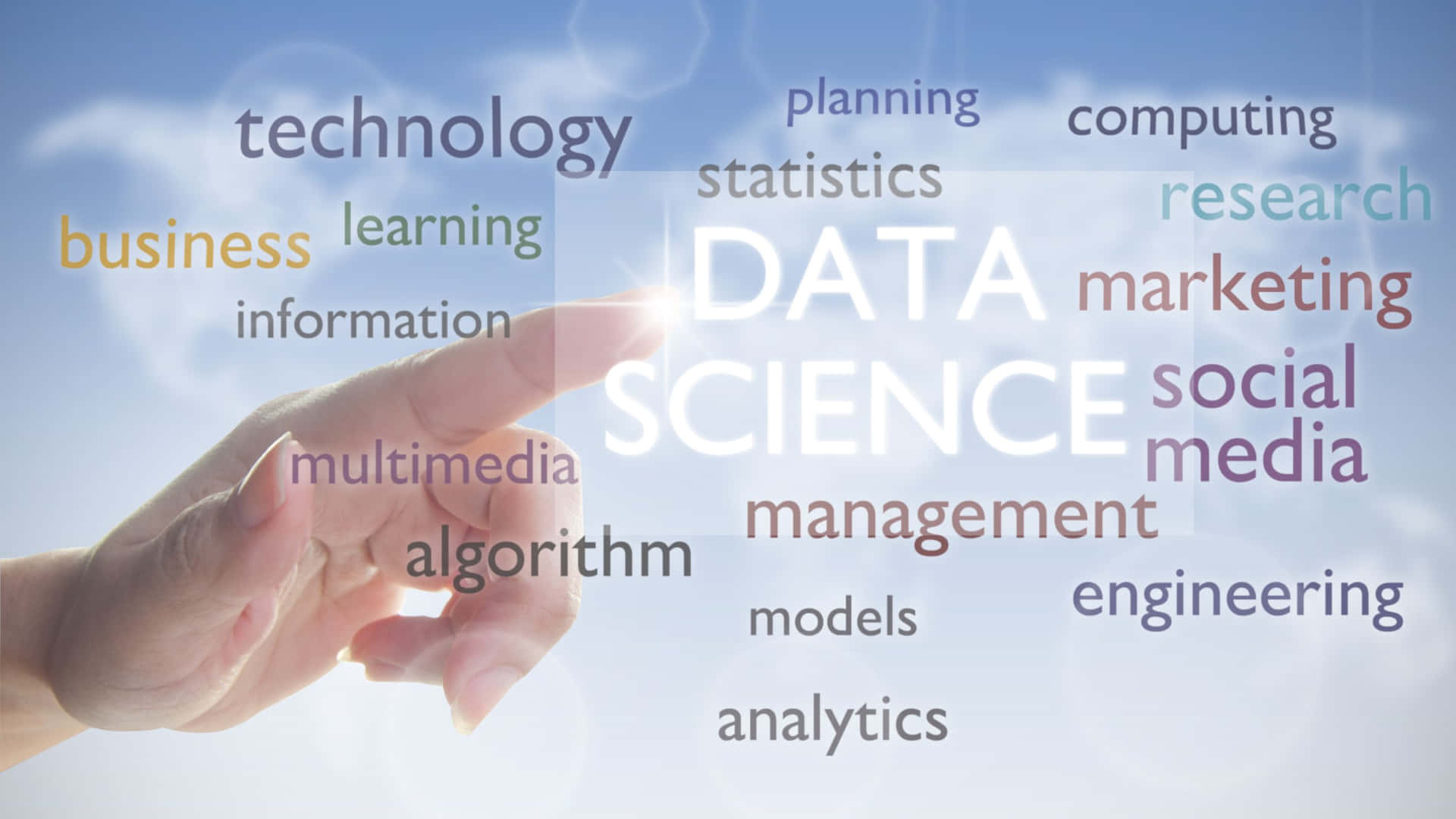 Data_ Science_ Concept_ Cloud Wallpaper