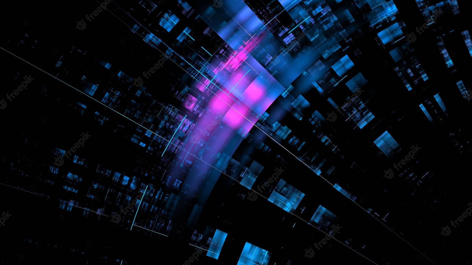 Data Science Futurstic Purple And Blue Light Background