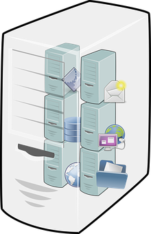 Data Storage Concept Illustration PNG