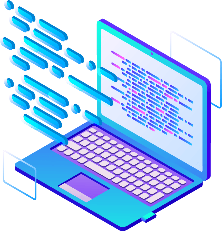 Data Transfer Isometric Illustration PNG