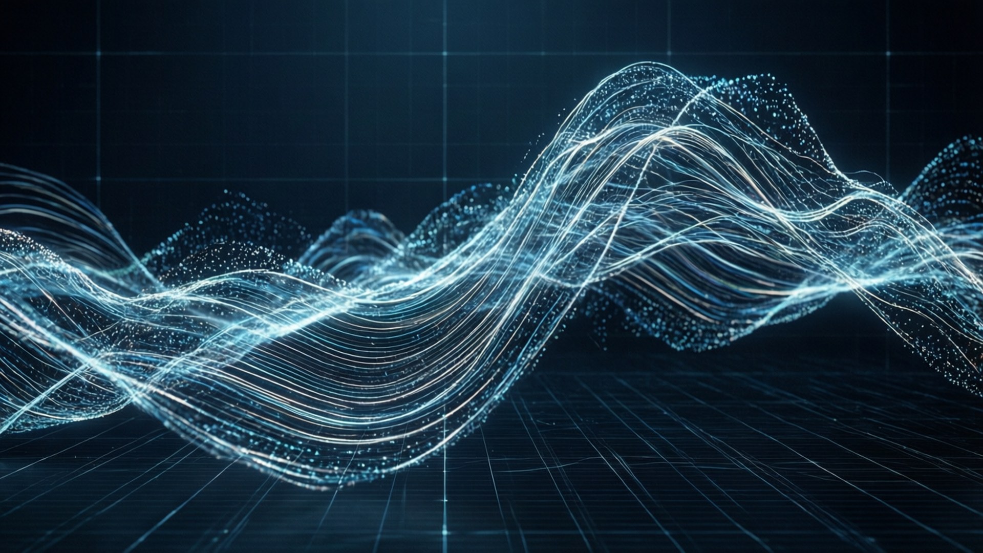 Data Wave Visualization Wallpaper