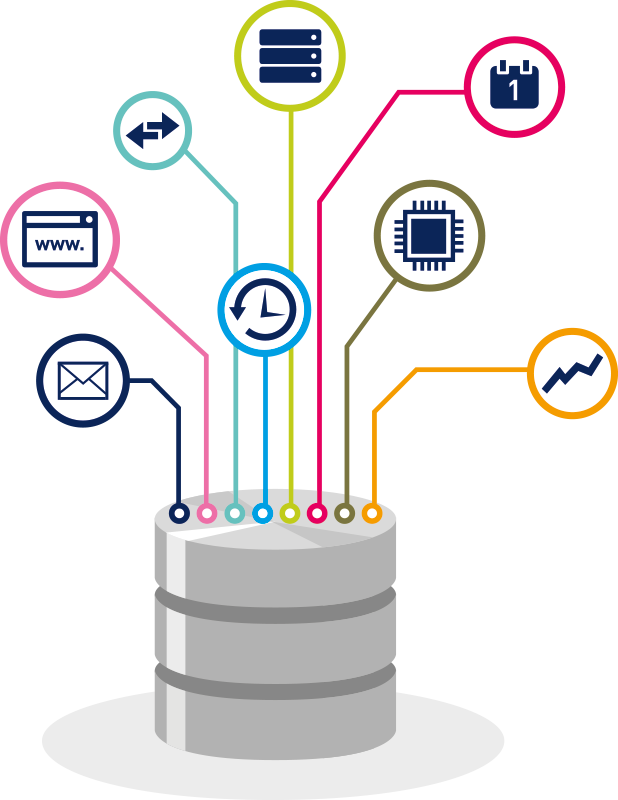 Database Connectivity Concept Illustration PNG