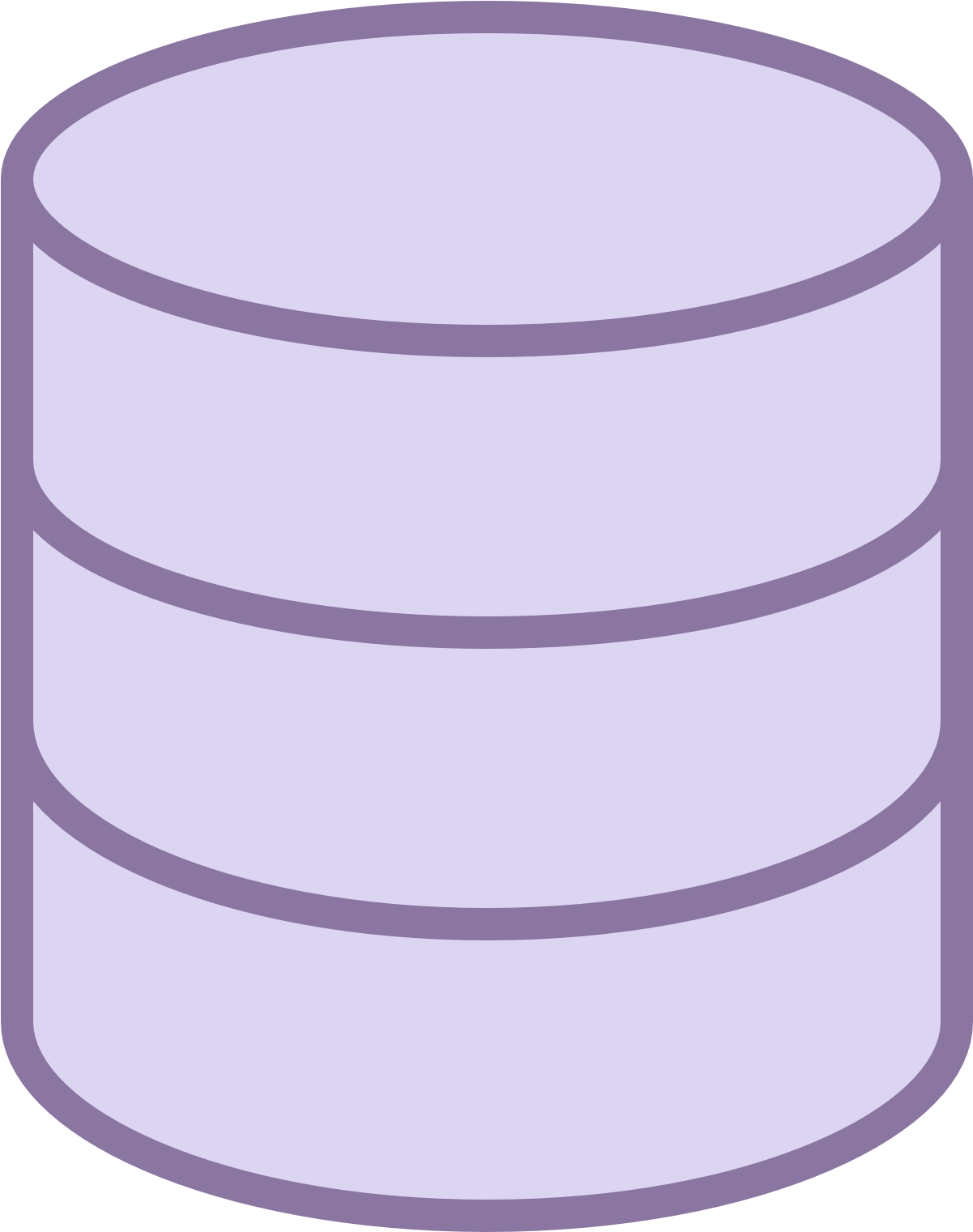 Database Icon Purple PNG