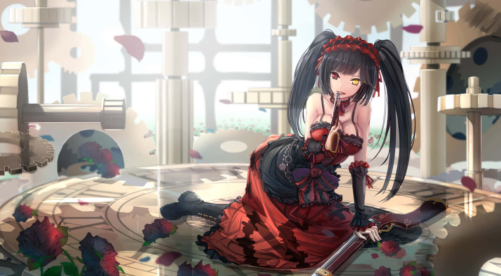 "Plunge into the world of Date A Live with an amazing cast of characters!" Wallpaper