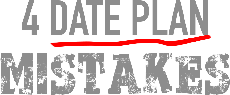 Date Plan Mistakes Graphic PNG
