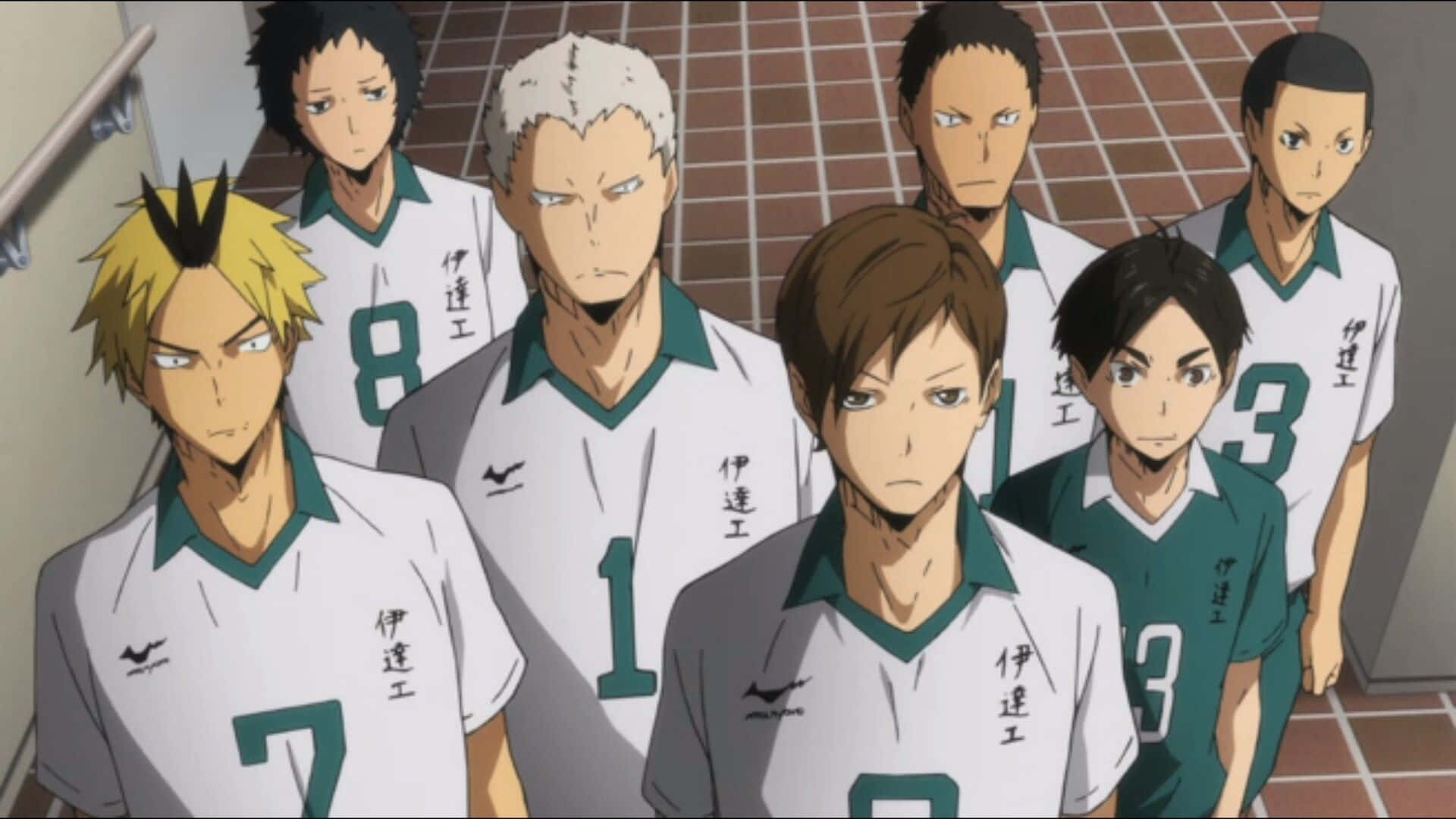 Date Tech High Volleyball Team in Action Wallpaper