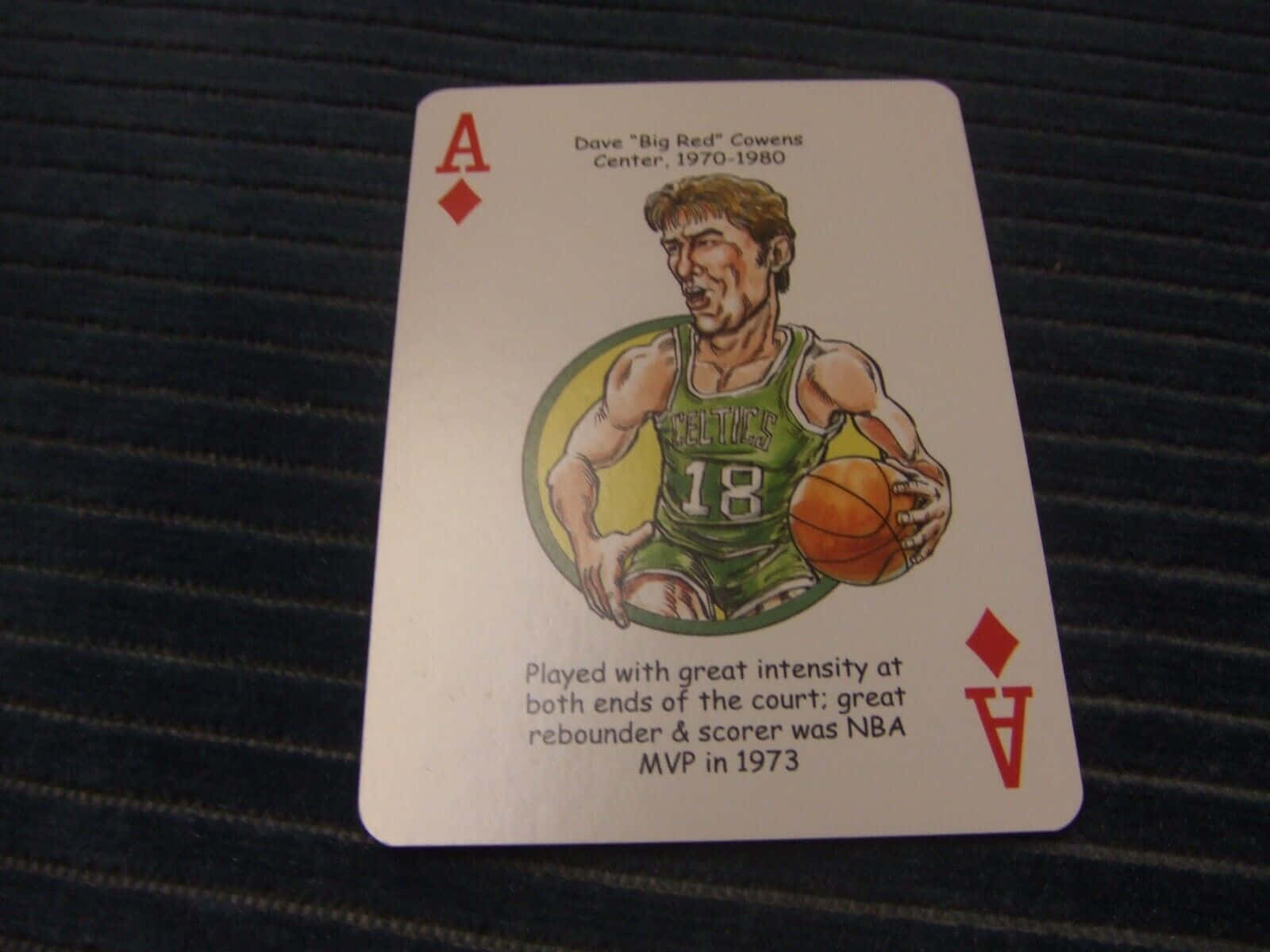 Dave Cowens In Ace Of Diamonds Playing Card Wallpaper