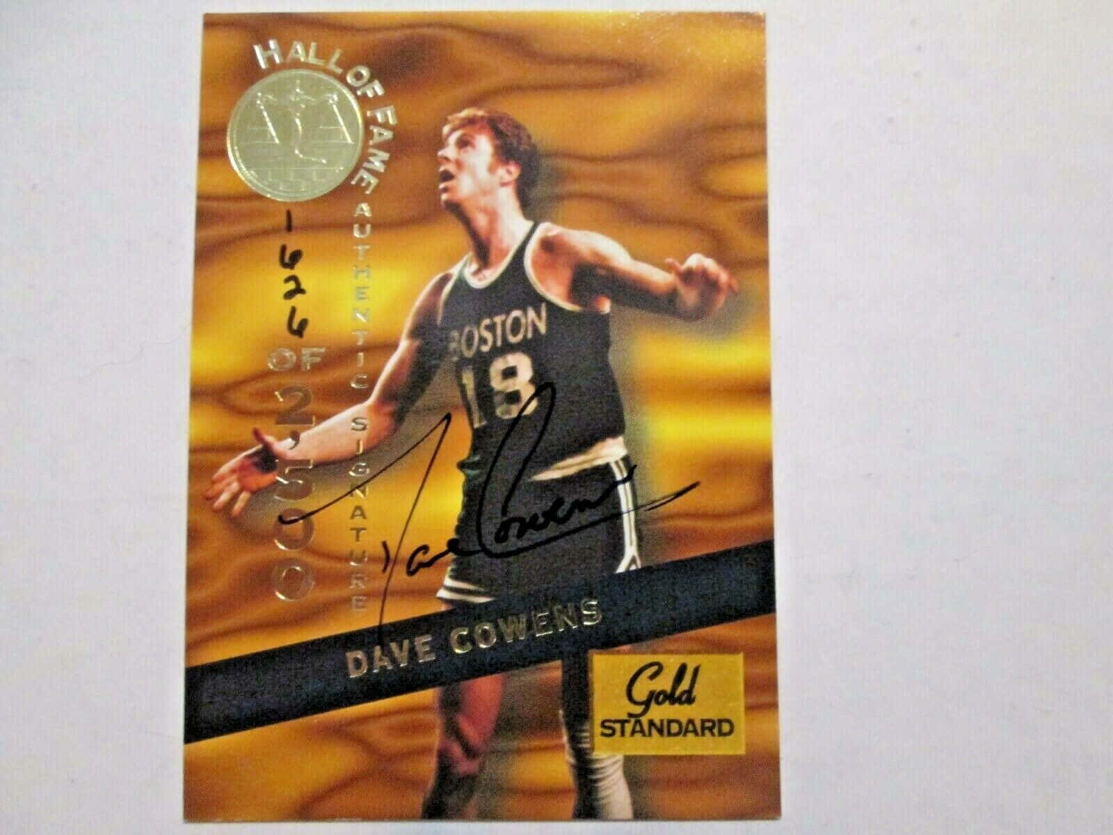 Dave Cowens Signed Collectible Wallpaper
