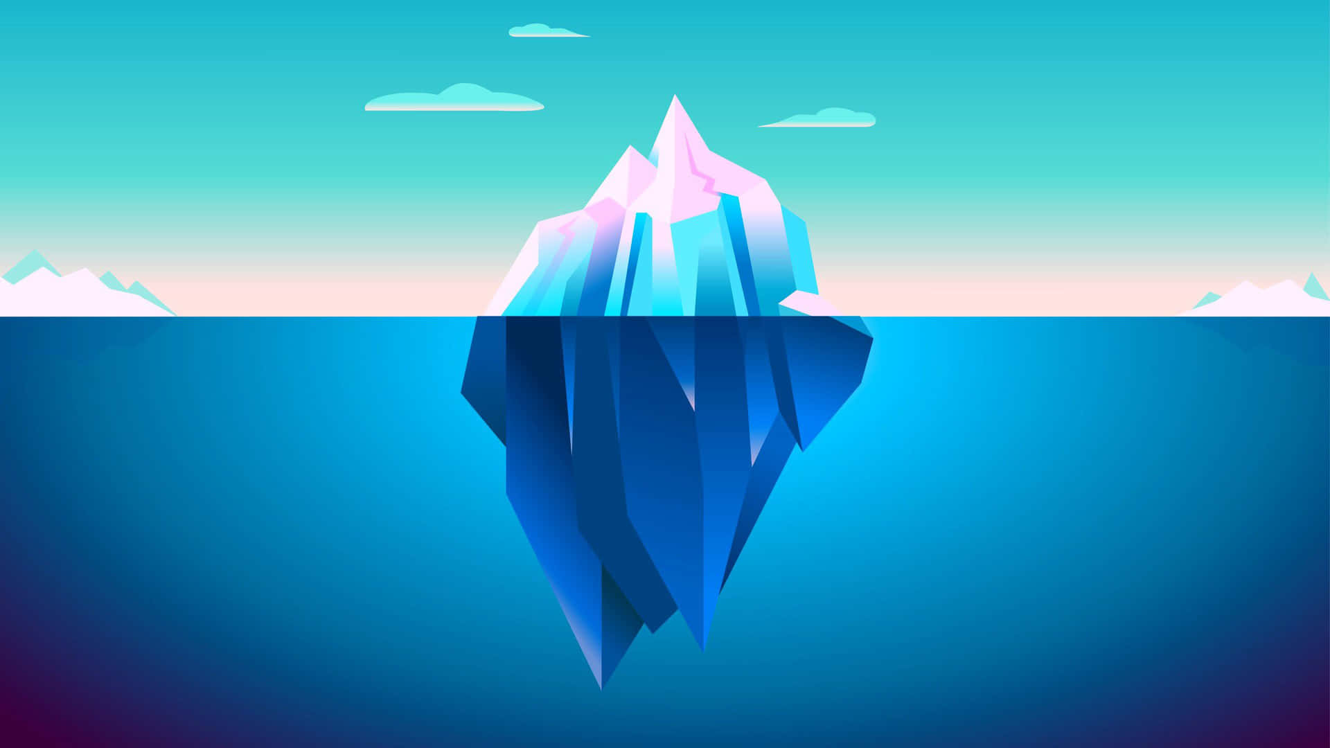 An Iceberg Floating In The Ocean Wallpaper