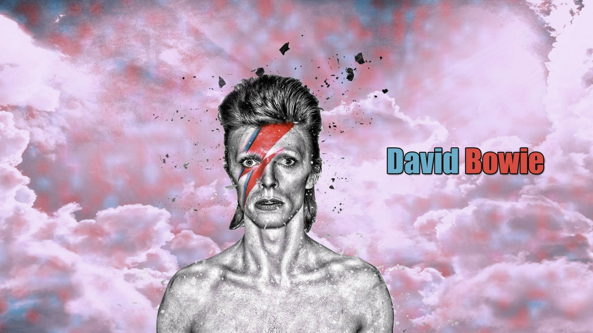 David Bowie Bolt Face Background