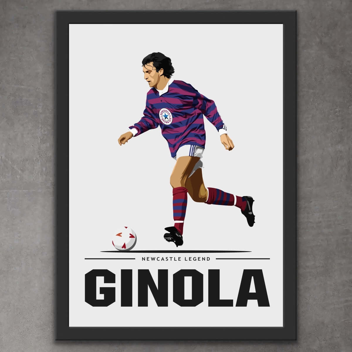 David Ginola Football Framed Photography Wallpaper