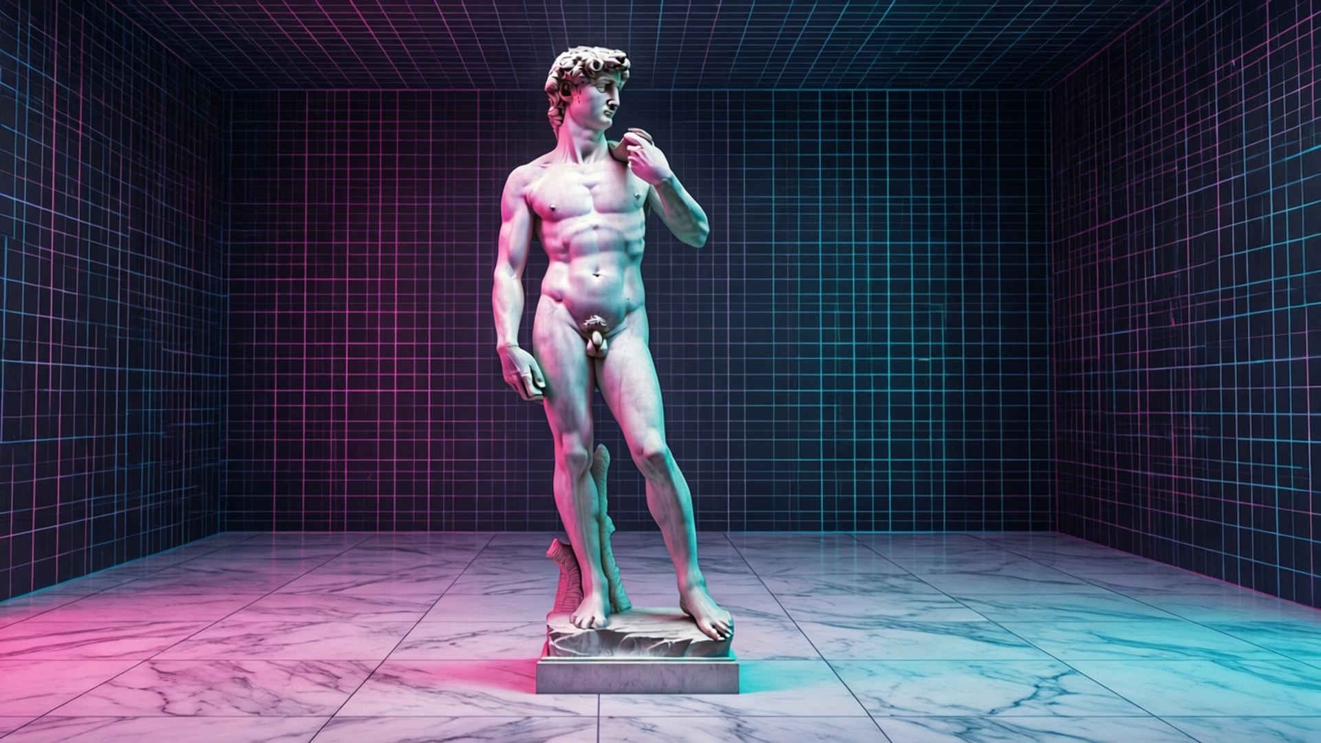 David Grid Statue Bakgrunner