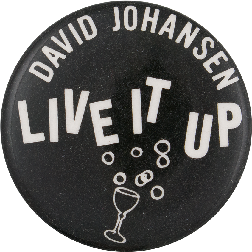David Johansen Live It Up Pin PNG