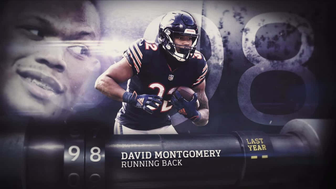 David Montgomery Chicago Bears Running Back Wallpaper