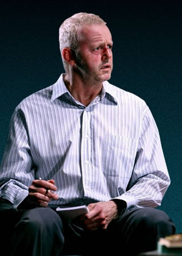 Davidmorse, Actor En Camiseta De Rayas Azules. Fondo de pantalla