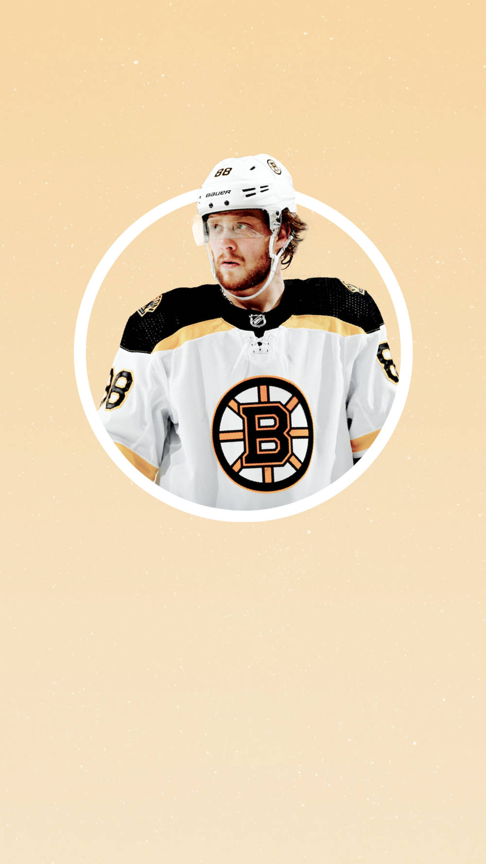 Davidpastrnak Boston Bruins Icona Del Volto Fan Art Sfondo