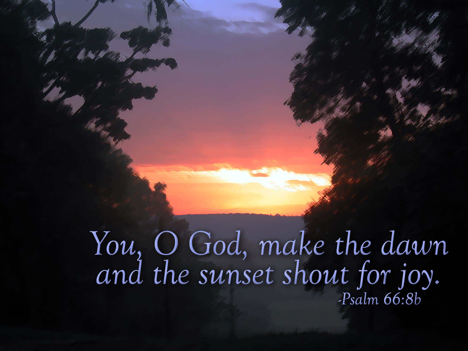 Dawn And Sunset Joy_ Psalm668b Wallpaper