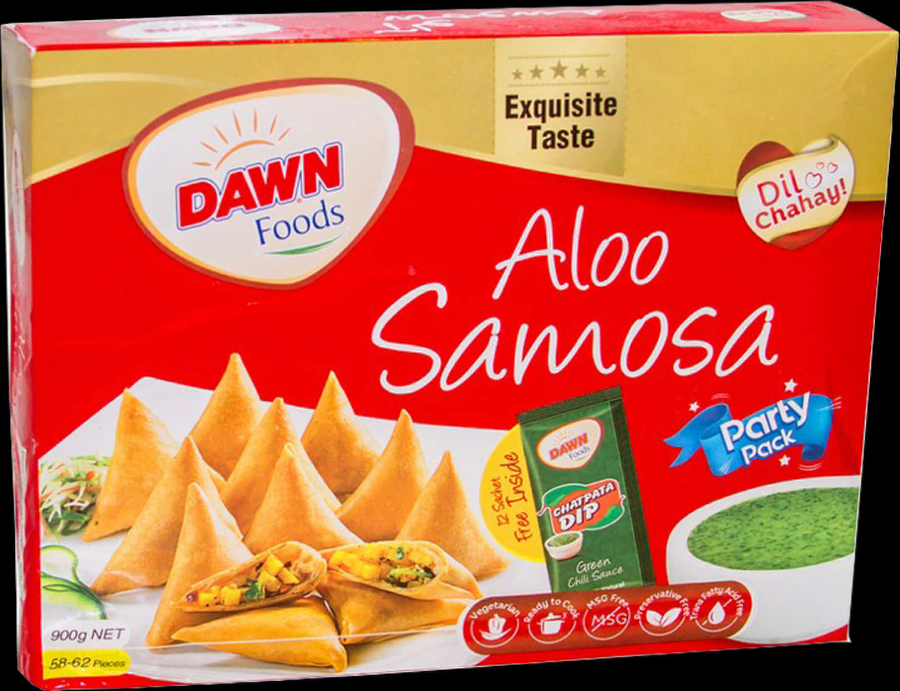 Dawn Foods Aloo Samosa Packaging PNG