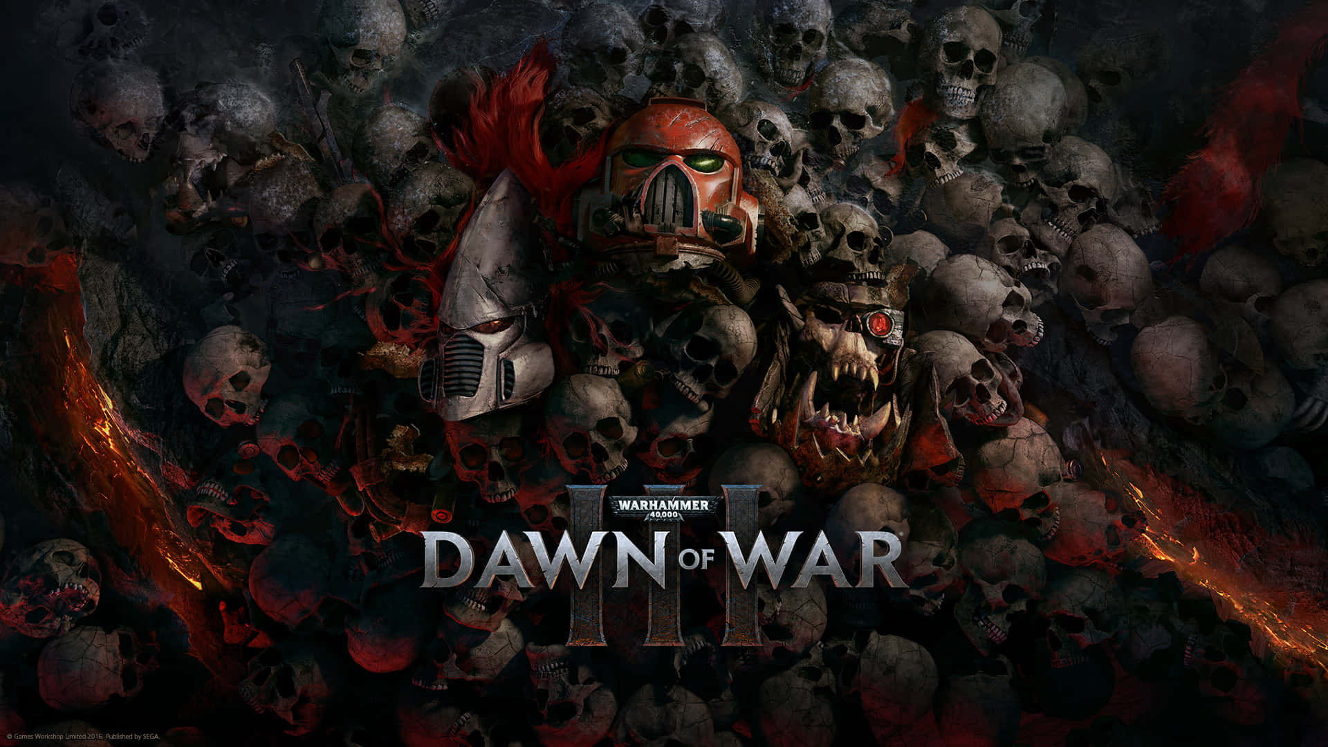 Spielplakathintergrund Von Dawn Of War Iii