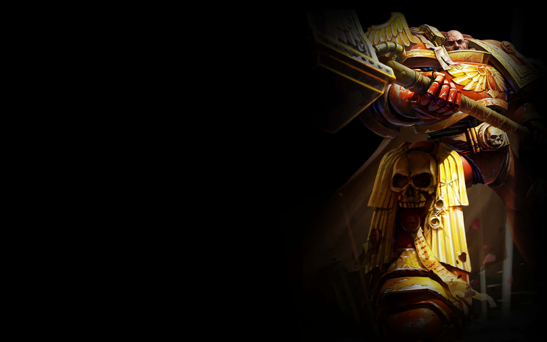 Gold Armor Blood Ravens Dawn Of War III Background