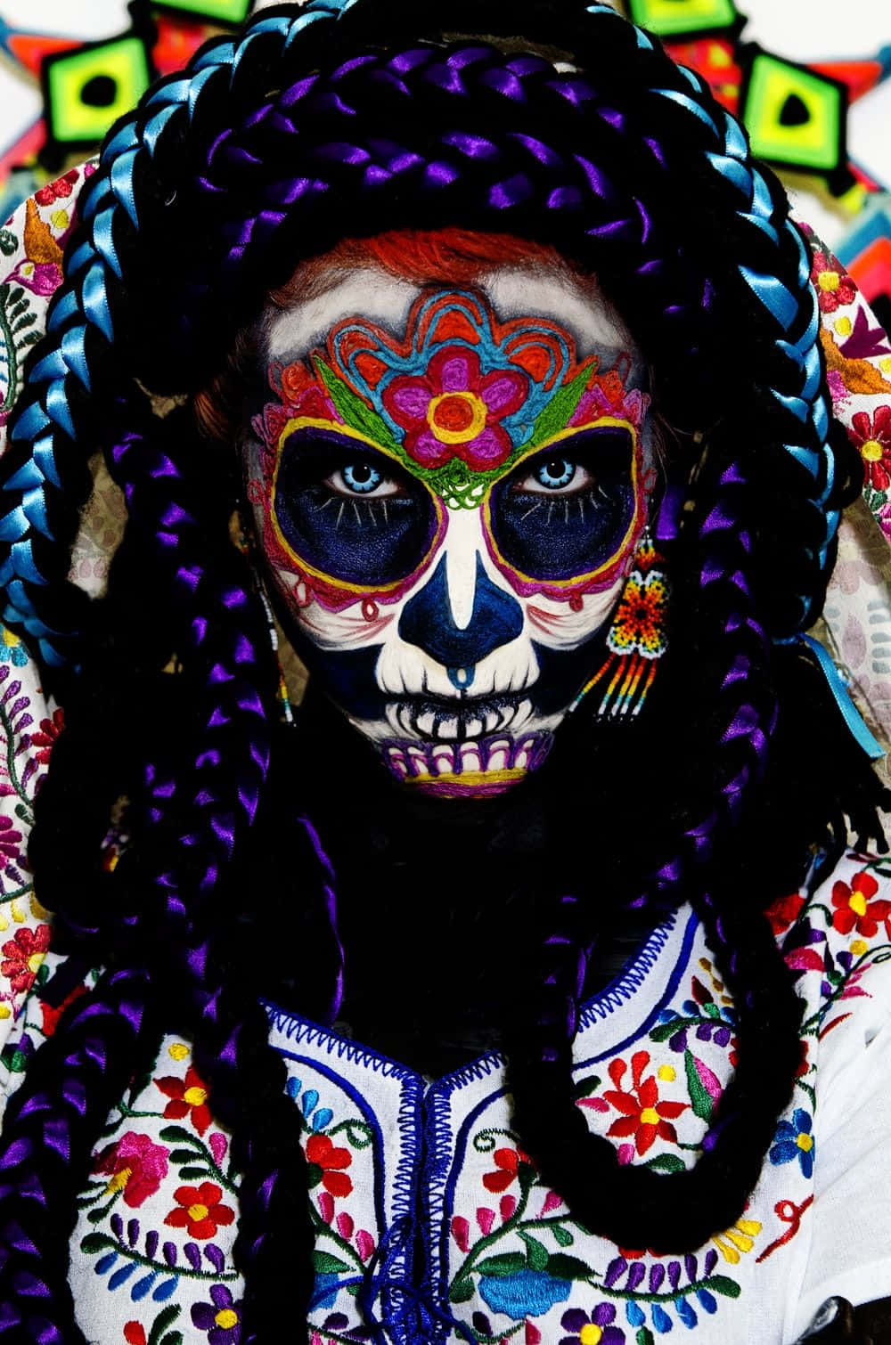 Vibrant and Colorful Day of the Dead Celebration