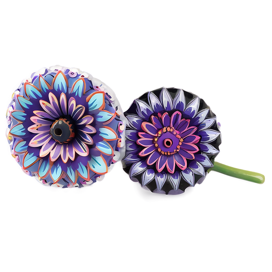 Day Of The Dead Flowers Png Bug52 PNG