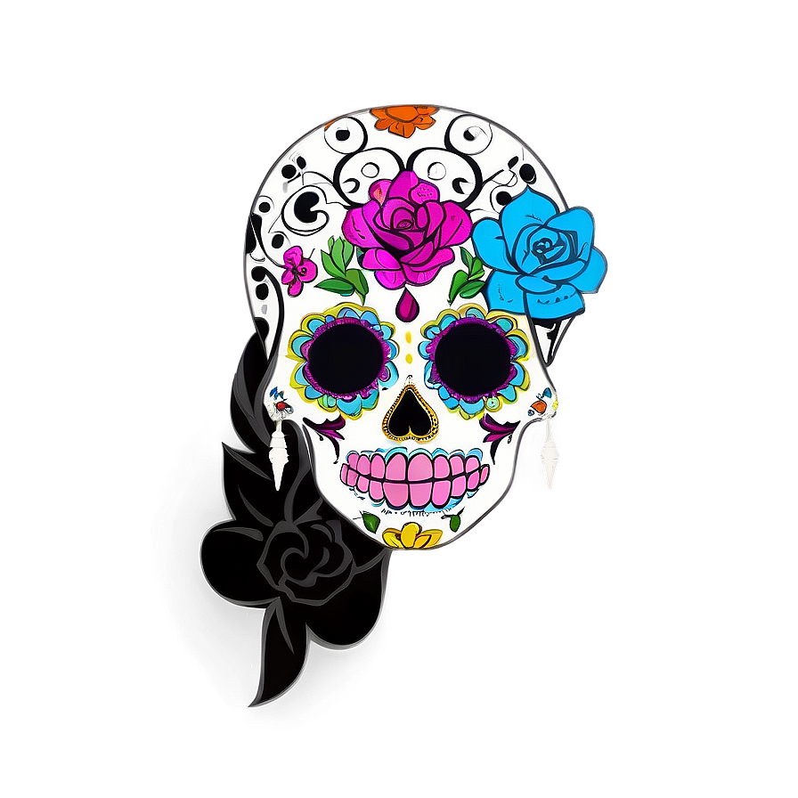 Day Of The Dead Inspired Fashion Png 06112024 PNG